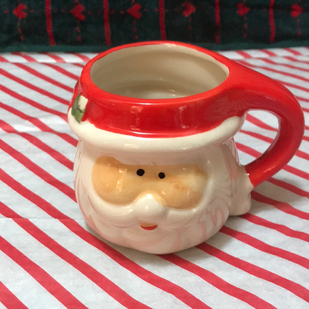 Vintage Royal Norfolk 3D Santa Face Glazed Ceramic Mug